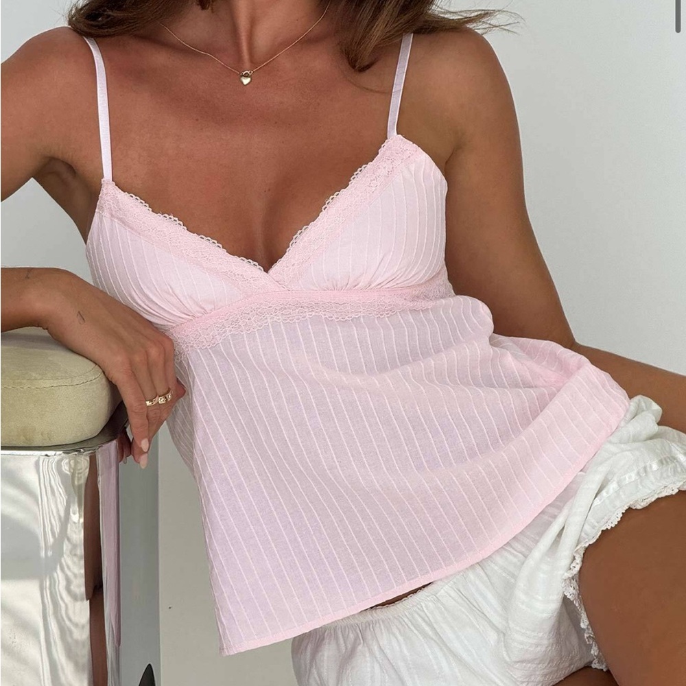 Princess Polly Lunya Top light pink